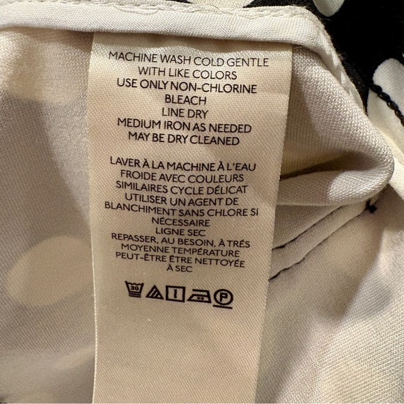 Anthropologie Maeve Cropped Wide-Leg Colette Polka Dot Pant Size 31P - Picture 7 of 9